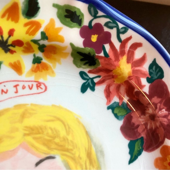 nathalie lete x anthropologie rare francophile plate - Picture 7 of 12